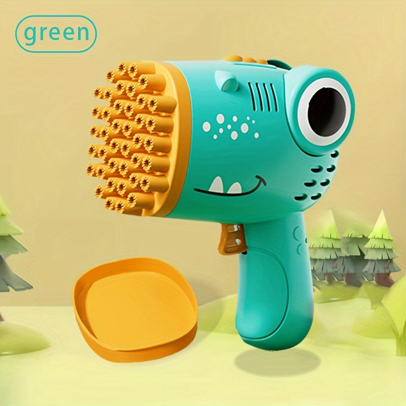 40-hole Bubble Blowing Toy Dinosaur Bubble Gun Outdoor Bubble Machine Gift Holiday Gift Toy Handheld Bubble Gun