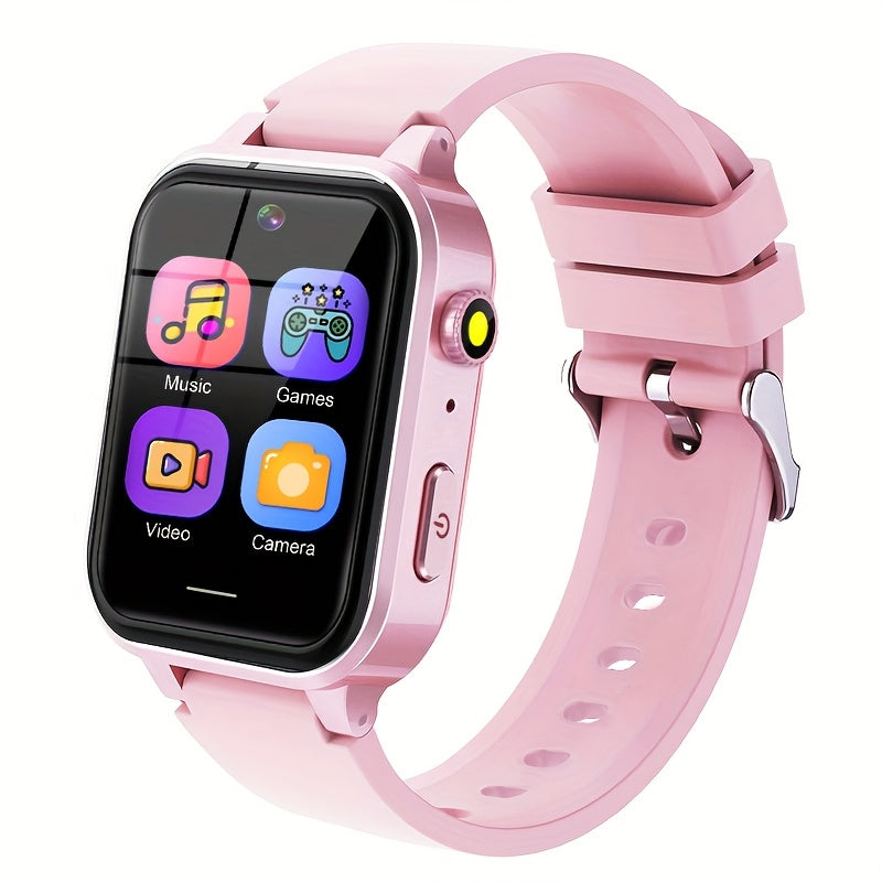 Kids Smartwatch with 30 Educational Games, HD Touchscreen, Music Player, Pedometer, Alarm Clock, Calculator, Flashlight - 12/24 Hours Timer, Silicone Strap, USB Charging, Ideal for 4-12 Year Olds, Boys and Girls