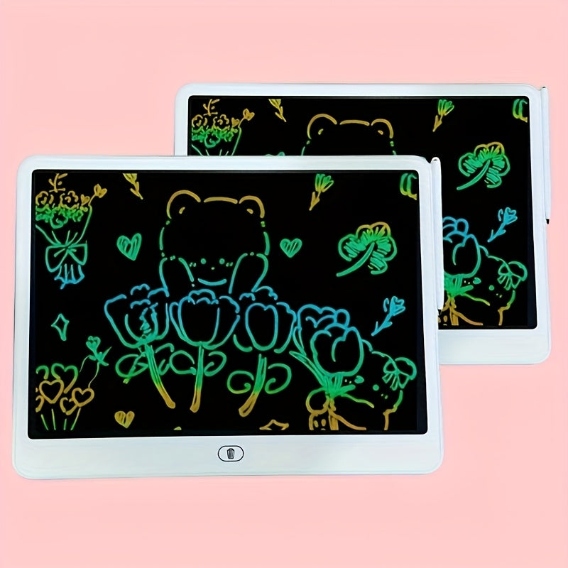 13-Inch Large LCD Writing Board, One-Button Erase Drawing Pad, Writing and Drawing Tablet, Kids Graffiti Painting Toy, Electronic Writing Board Art Tool Educational Learning Toy for Boys and Girls
