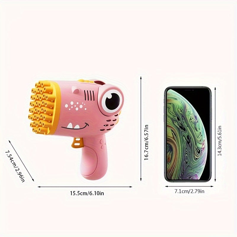 40-hole Bubble Blowing Toy Dinosaur Bubble Gun Outdoor Bubble Machine Gift Holiday Gift Toy Handheld Bubble Gun