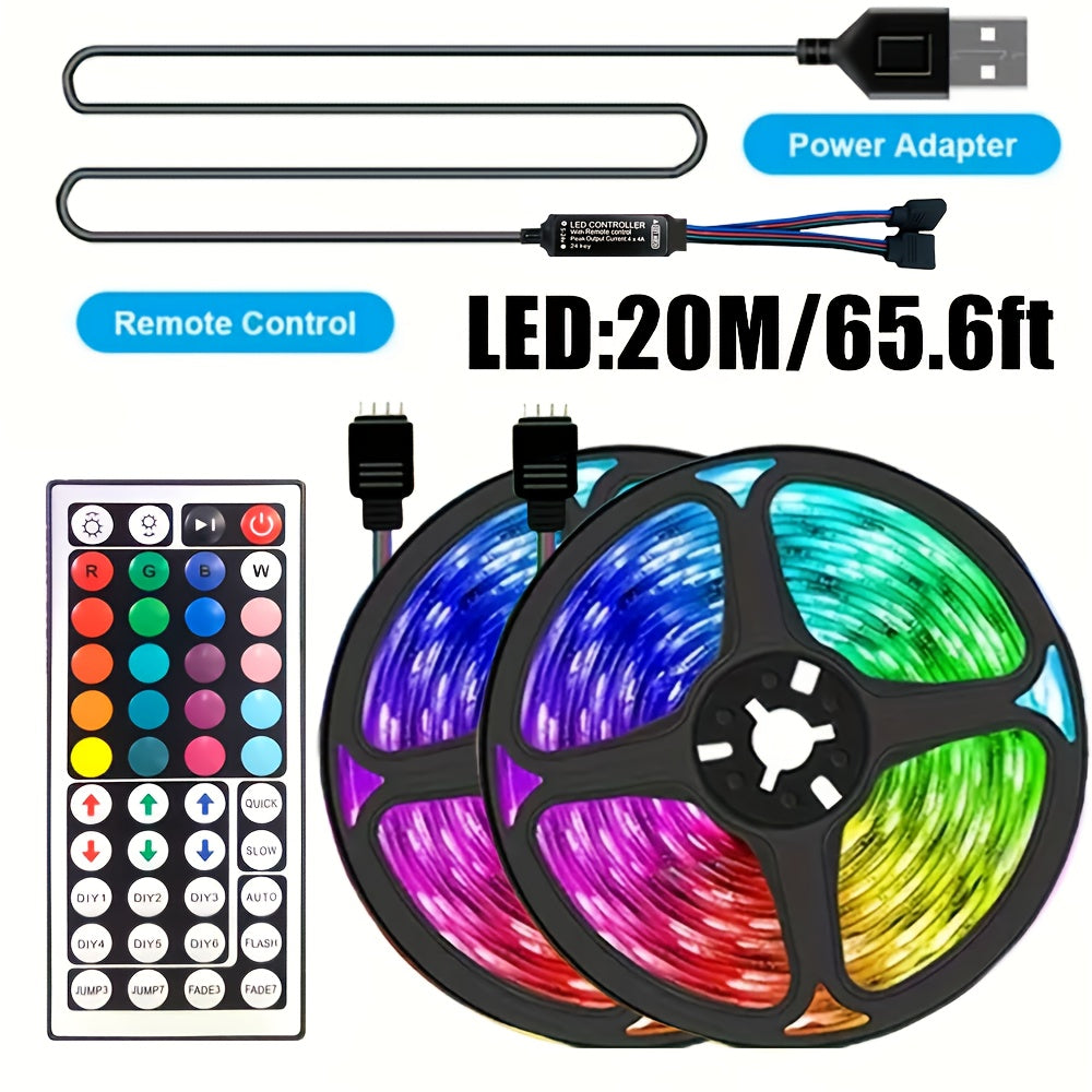Wireless control intelligent LED strip lights infrared remote control RGB lighting decoration living room atmosphere lights with flexible lights decoration