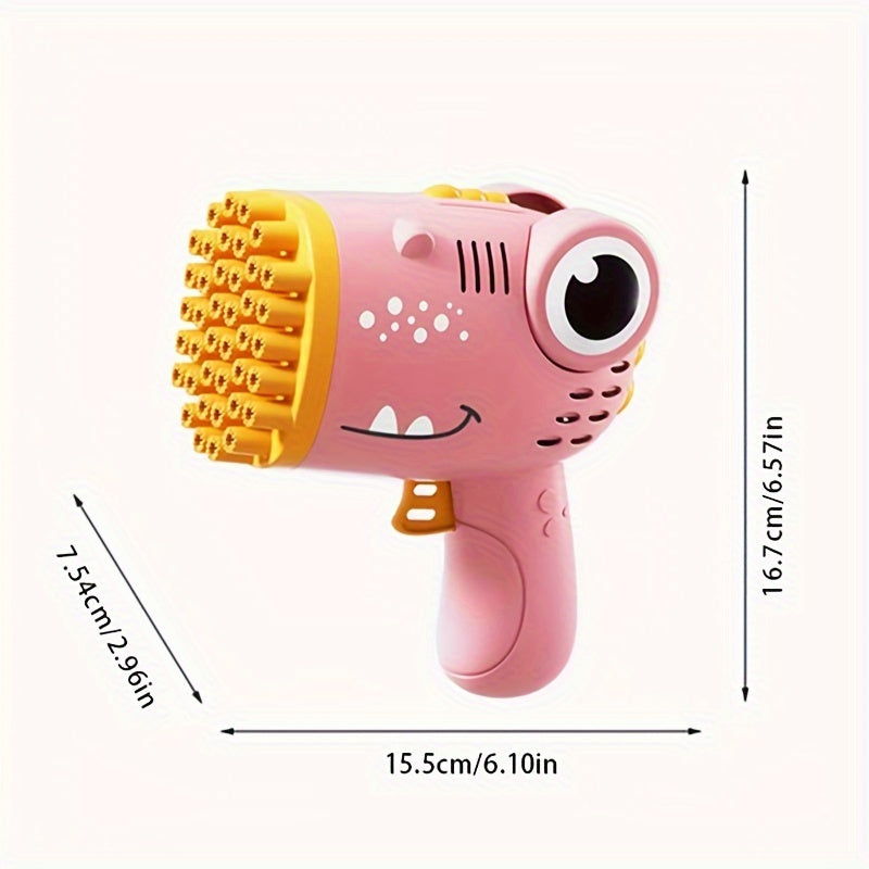 40-hole Bubble Blowing Toy Dinosaur Bubble Gun Outdoor Bubble Machine Gift Holiday Gift Toy Handheld Bubble Gun