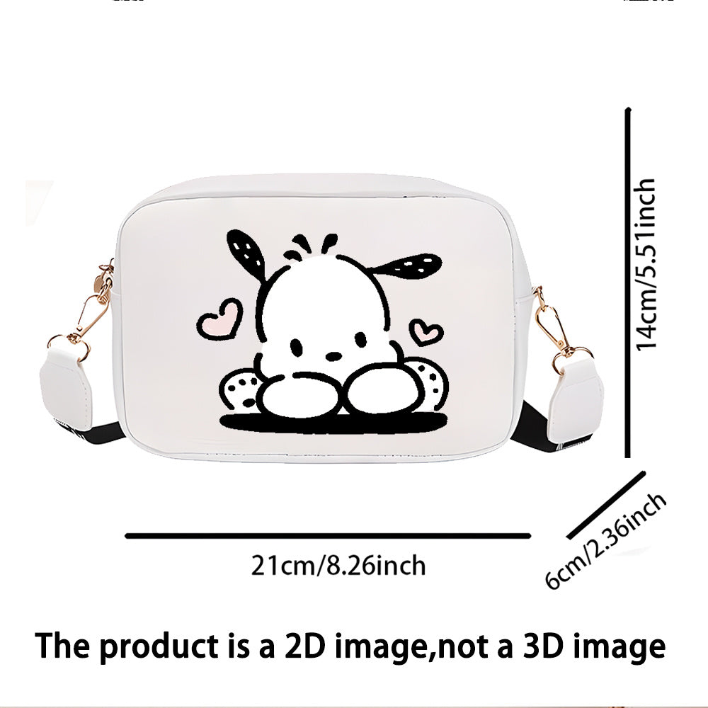 Cute White Crossbody Bag with Heart Design, Wide Strap, Zip Closure, Perfect Valentine'S Day Gift for Women, Family, and Friends, Gift for Her | Playful Accessory | Bag, Small Crossbody Bag