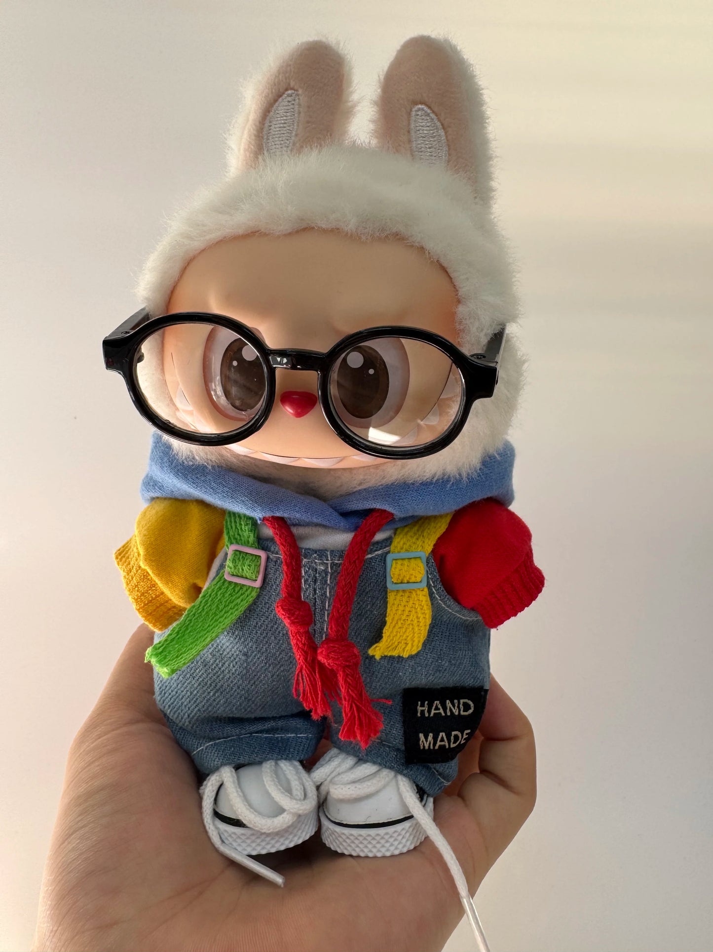 17cm labubu clothes outfit Plush doll clothes Macaron Cute Clothing DIY Kid Gift Dog Clothes Hair accessories v1 v2 clothes