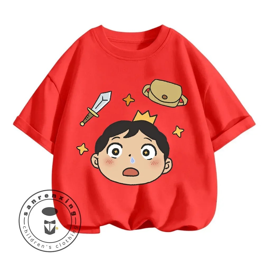 Children's T-shirt Bojji Print Short Sleeve Cartoon Children's Top Summer Clothing