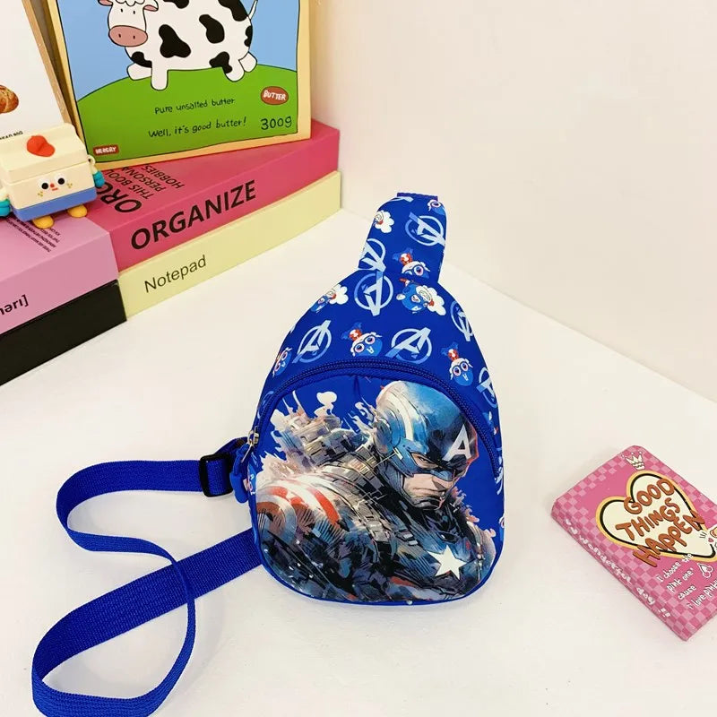Marvel SpiderMan Crossbody Bag SpiderMan Children's Chest Pack Coin Purse Anime SpiderMan Shoulder Bags Messenger Bag Kids Gifts