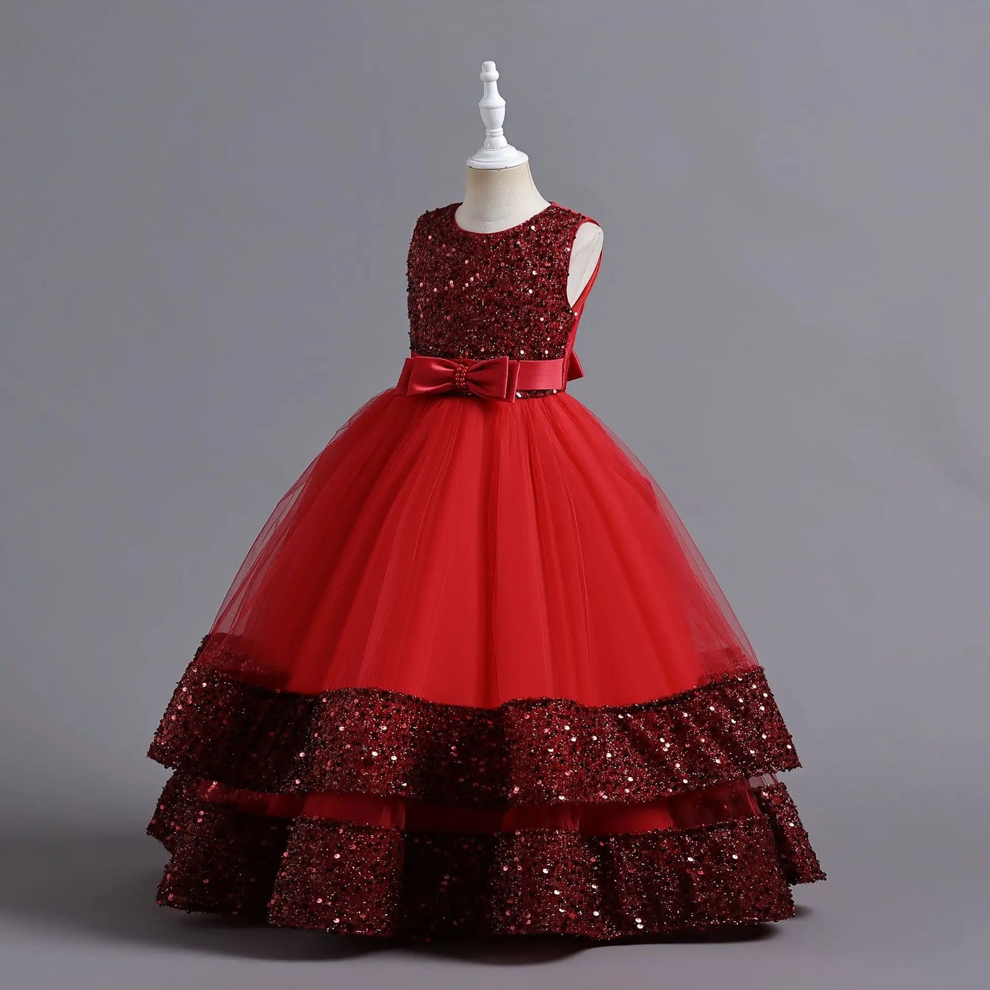 children's gauze lace birthday party dinner ball big butterfly dress New Christmas Party Princess long dress children's dress