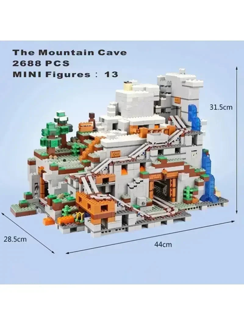 2688pcs large organ village tree house city mini figures toys