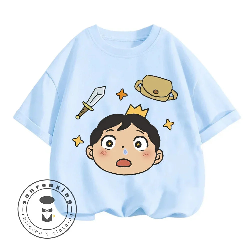 Children's T-shirt Bojji Print Short Sleeve Cartoon Children's Top Summer Clothing