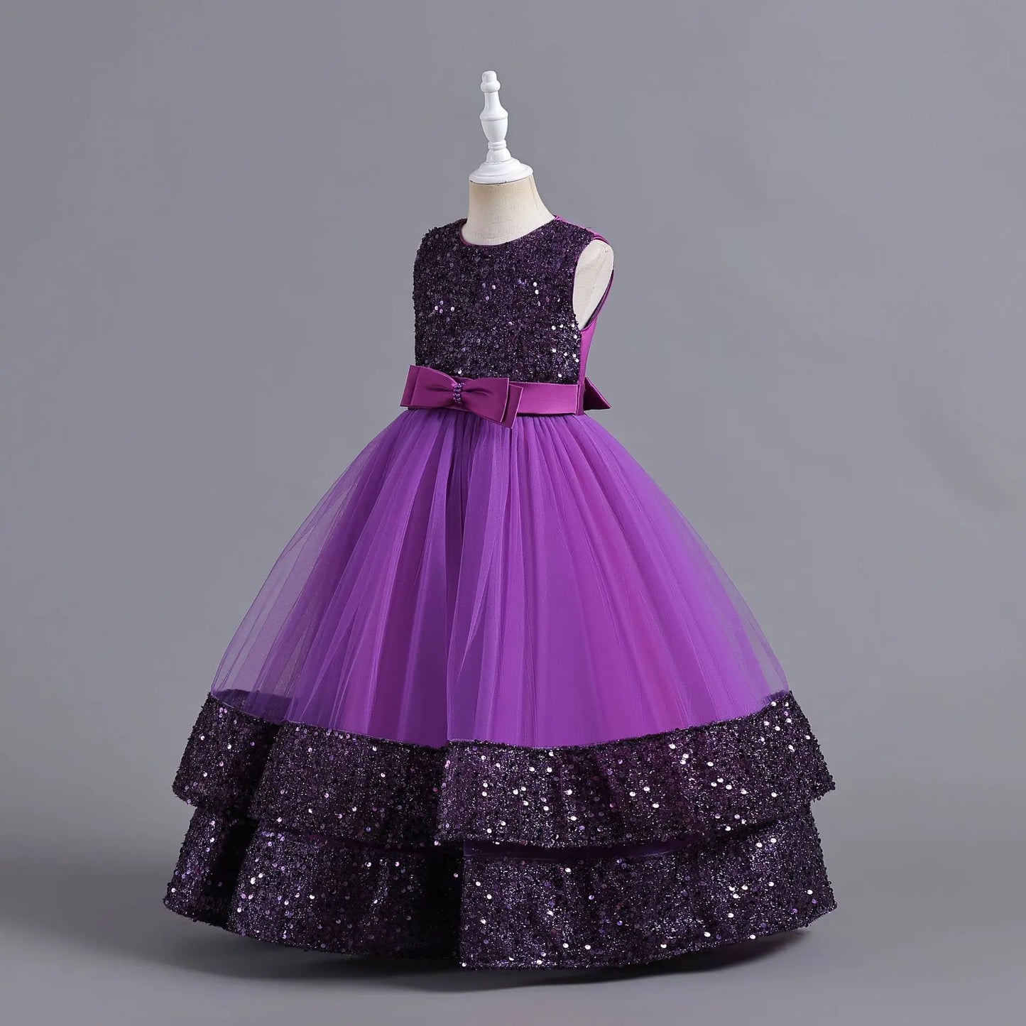 children's gauze lace birthday party dinner ball big butterfly dress New Christmas Party Princess long dress children's dress