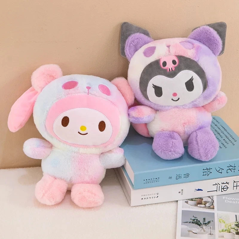 Sanrio 25Cm Anime Kuromid Toys Kawaii Mymelody Cinnamorol Plush Soft Stuffed Animals Doll Plushie Pillow Xmas Gift Decor