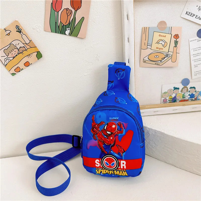 Marvel SpiderMan Crossbody Bag SpiderMan Children's Chest Pack Coin Purse Anime SpiderMan Shoulder Bags Messenger Bag Kids Gifts
