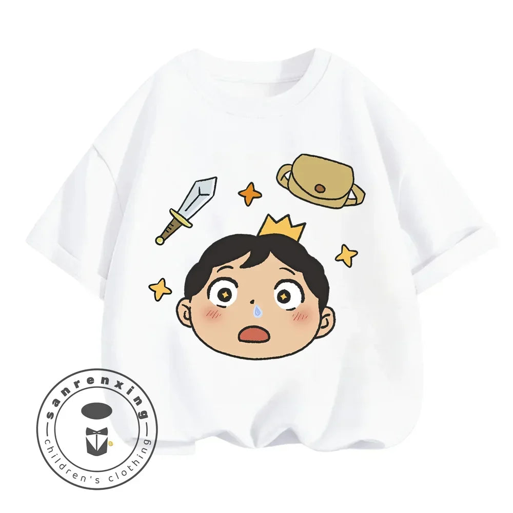 Children's T-shirt Bojji Print Short Sleeve Cartoon Children's Top Summer Clothing