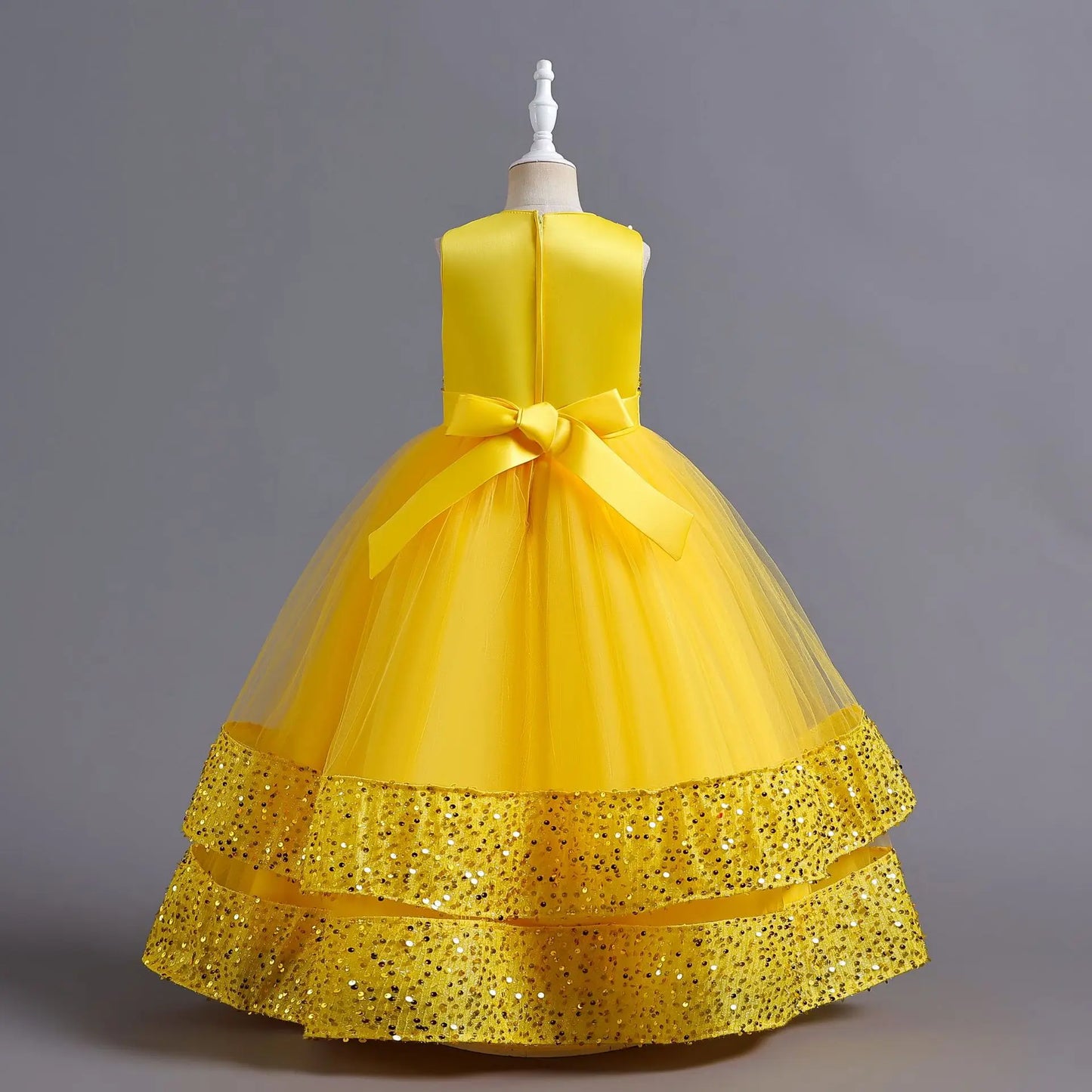children's gauze lace birthday party dinner ball big butterfly dress New Christmas Party Princess long dress children's dress