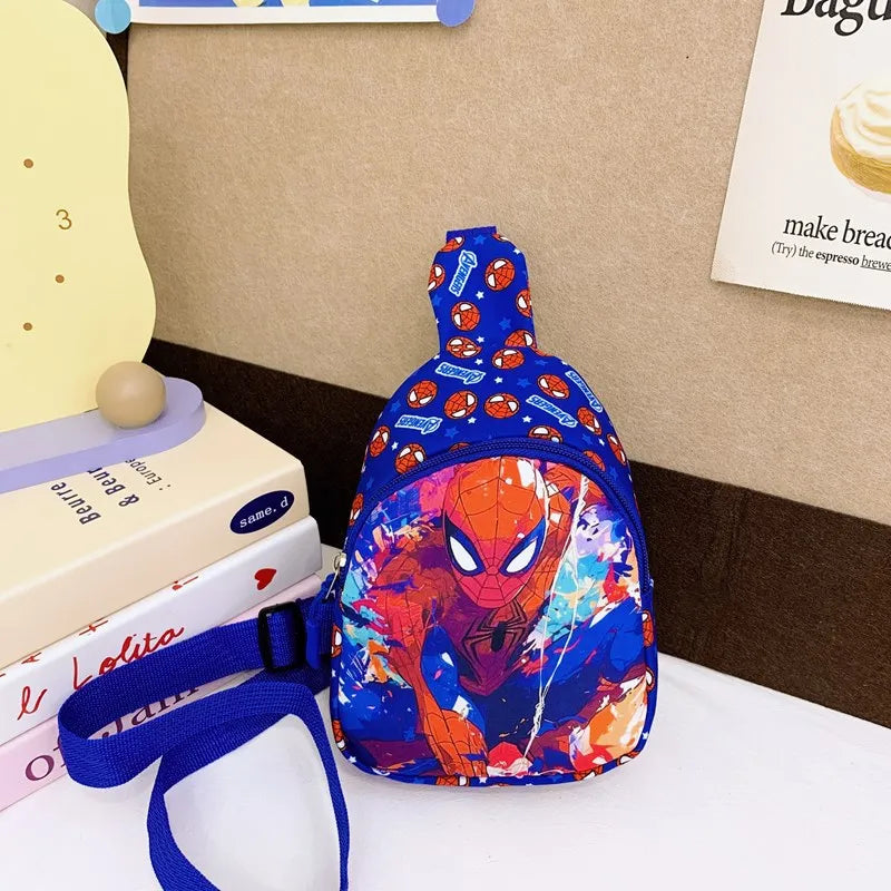 Marvel SpiderMan Crossbody Bag SpiderMan Children's Chest Pack Coin Purse Anime SpiderMan Shoulder Bags Messenger Bag Kids Gifts