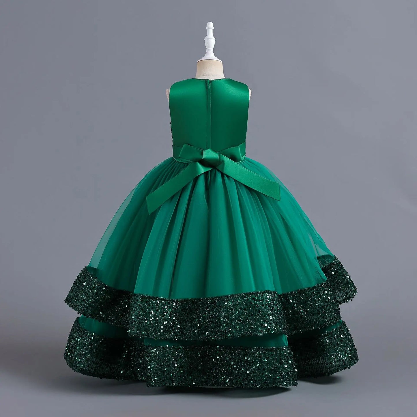 children's gauze lace birthday party dinner ball big butterfly dress New Christmas Party Princess long dress children's dress