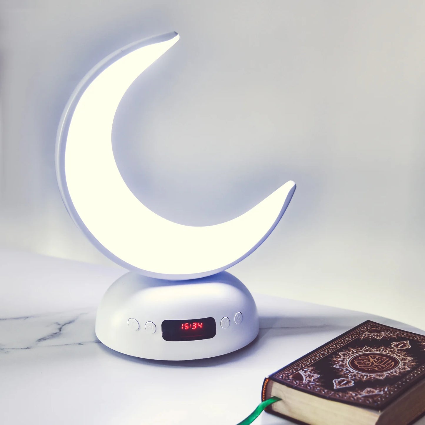 Night Light Lamp Clock Quran Azan Muslim Koran Bright Bluetooth Speaker Portable Holy Sound Box Music Wireless Caixa De Som Mp3