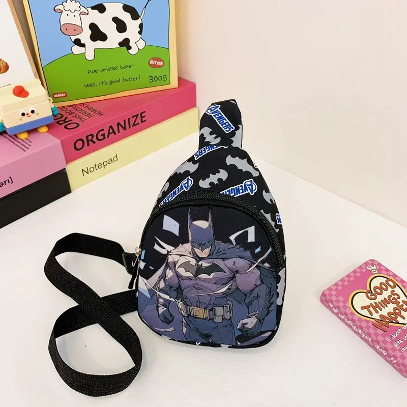 Marvel SpiderMan Crossbody Bag SpiderMan Children's Chest Pack Coin Purse Anime SpiderMan Shoulder Bags Messenger Bag Kids Gifts