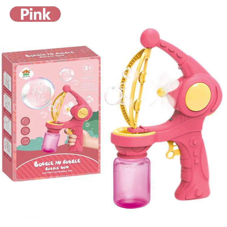 Bubbles Machine Electric Bubble Gun large Small bubbles Kids Toy Automatic Soap Blower Outdoor Party Games Children Gifts