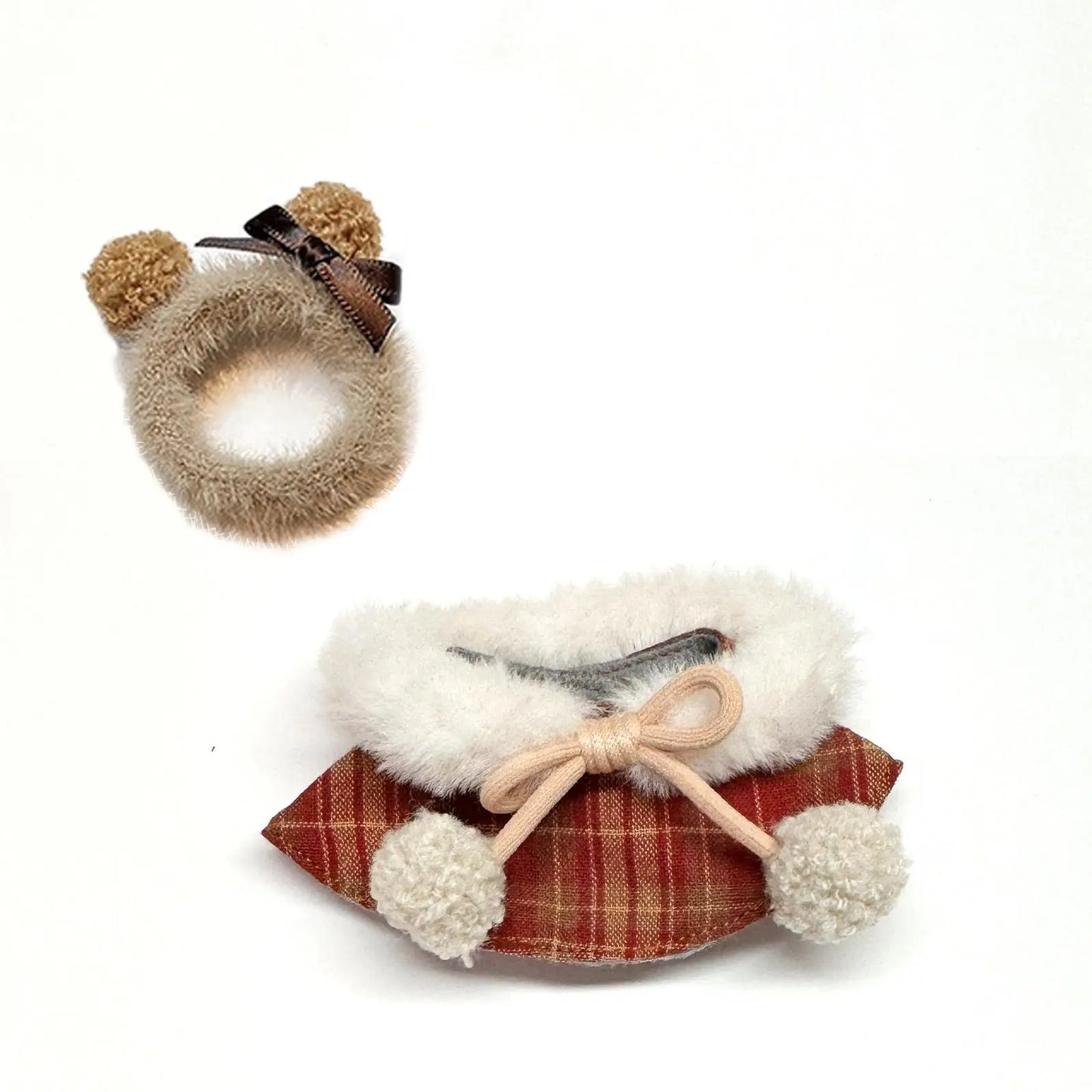 17cm labubu clothes outfit Plush doll clothes Macaron Cute Clothing DIY Kid Gift Dog Clothes Hair accessories v1 v2 clothes