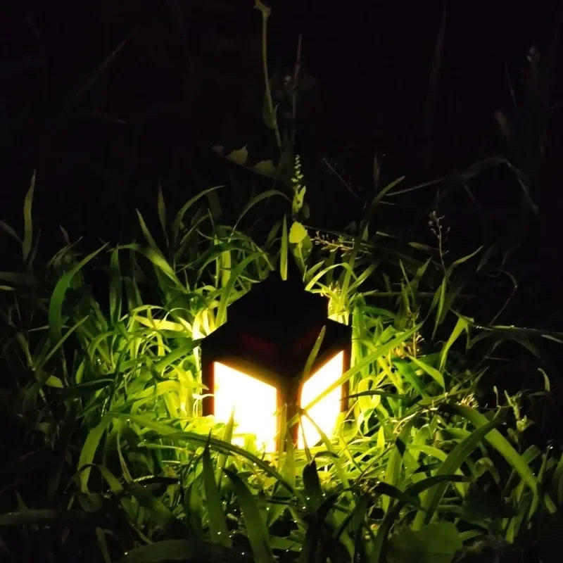 Minecraft Lantern Torch Bedside Lamp Creative Bar Outdoor Decoration LED Rechargeable Bedside Night Light Model Atmosphere Decor