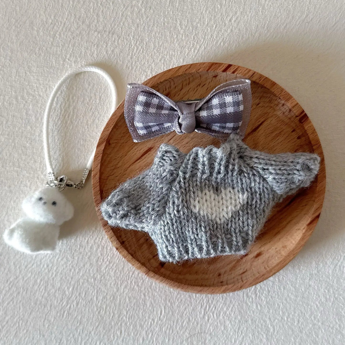 17cm labubu clothes outfit Plush doll clothes Macaron Cute Clothing DIY Kid Gift Dog Clothes Hair accessories v1 v2 clothes