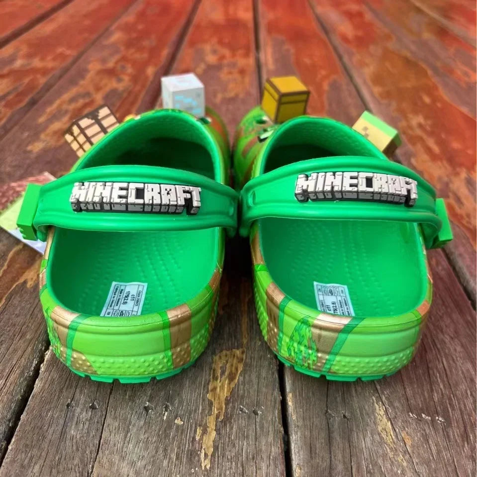New Minecraft Sandals Children Cartoon Character Summer Cute Cartoon Children'S Slippers Non-Slip Soft Soled Sandals Gifts