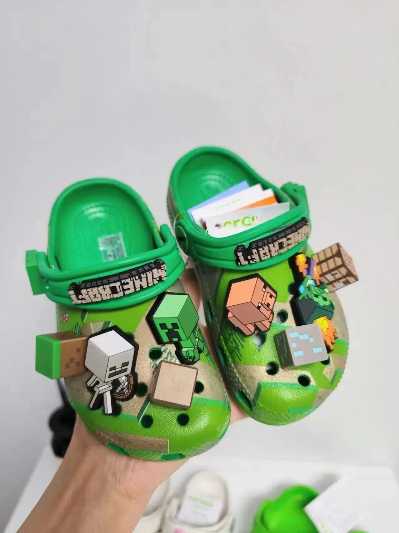 New Minecraft Sandals Children Cartoon Character Summer Cute Cartoon Children'S Slippers Non-Slip Soft Soled Sandals Gifts