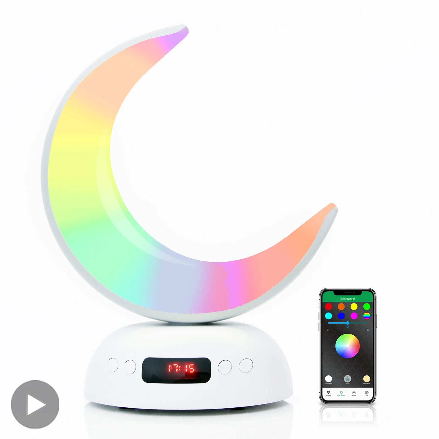 Night Light Lamp Clock Quran Azan Muslim Koran Bright Bluetooth Speaker Portable Holy Sound Box Music Wireless Caixa De Som Mp3