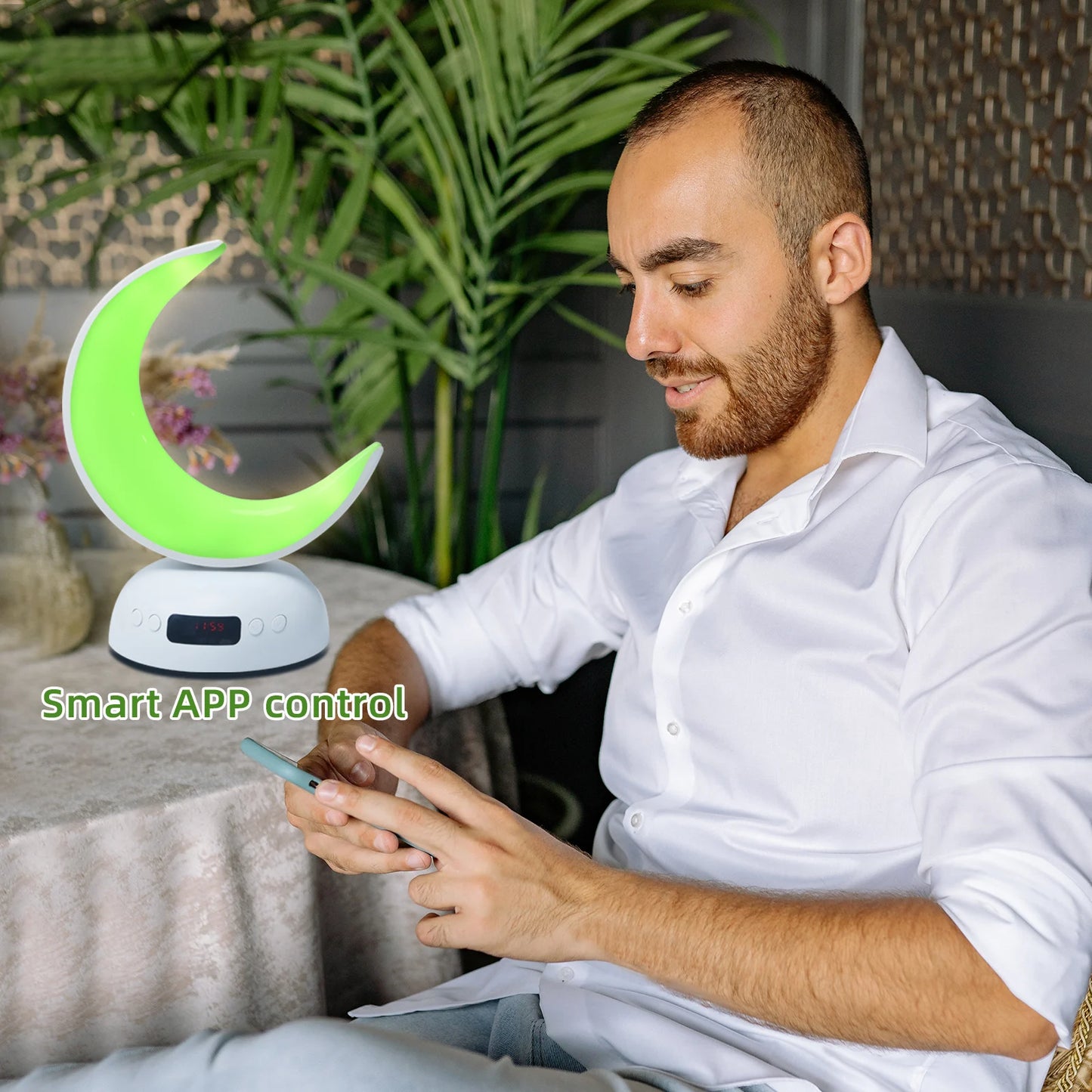 Night Light Lamp Clock Quran Azan Muslim Koran Bright Bluetooth Speaker Portable Holy Sound Box Music Wireless Caixa De Som Mp3