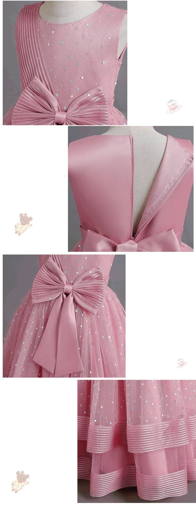 children's gauze lace birthday party dinner ball big butterfly dress New Christmas Party Princess long dress children's dress
