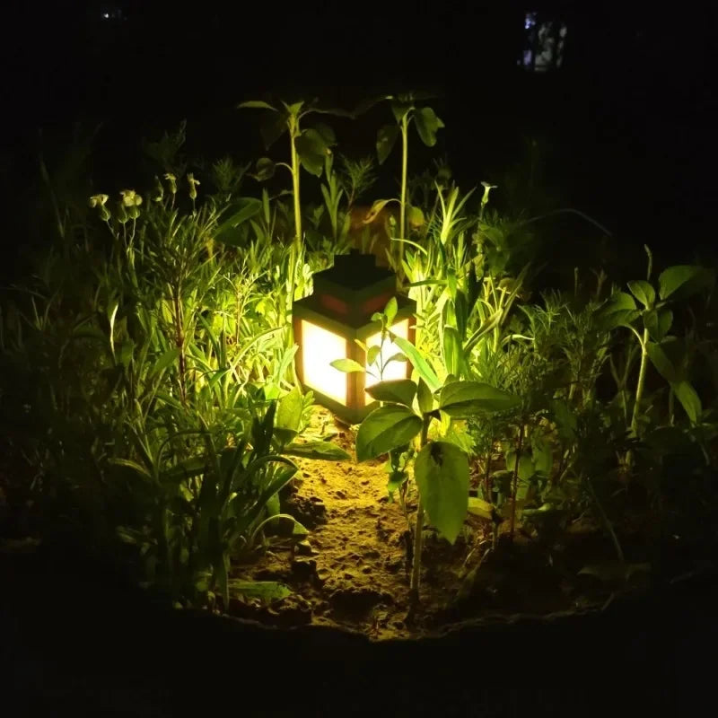 Minecraft Lantern Torch Bedside Lamp Creative Bar Outdoor Decoration LED Rechargeable Bedside Night Light Model Atmosphere Decor