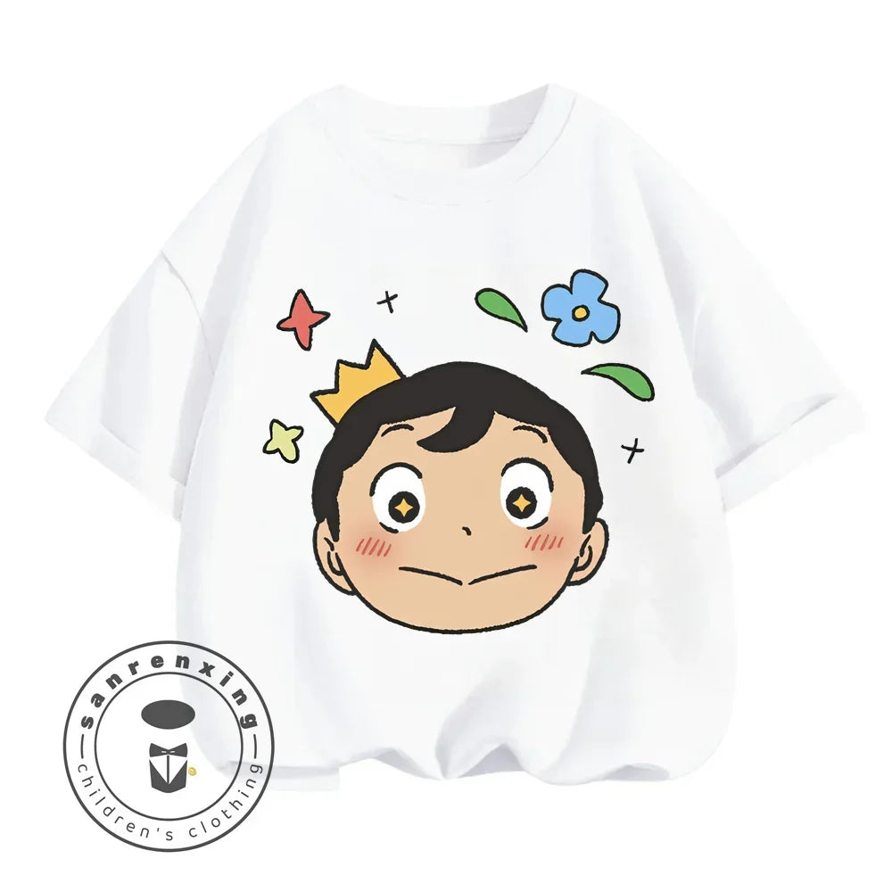 Children's T-shirt Bojji Print Short Sleeve Cartoon Children's Top Summer Clothing