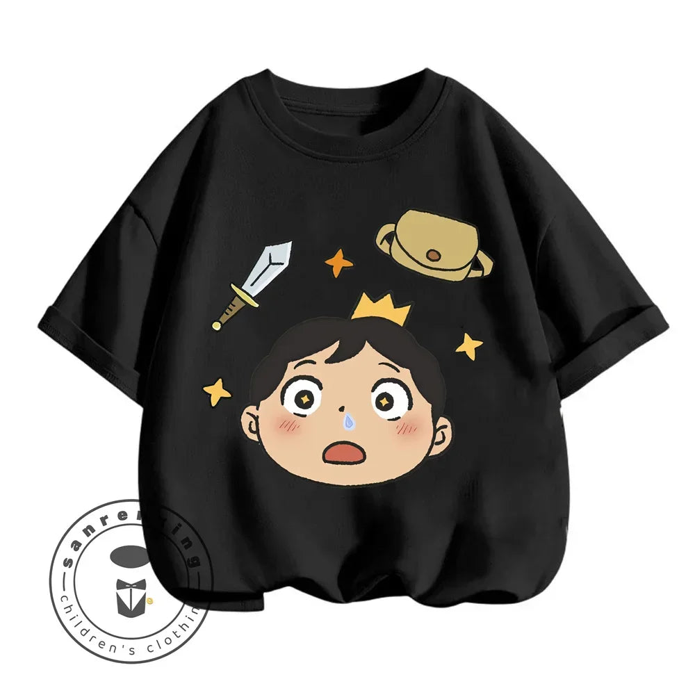 Children's T-shirt Bojji Print Short Sleeve Cartoon Children's Top Summer Clothing