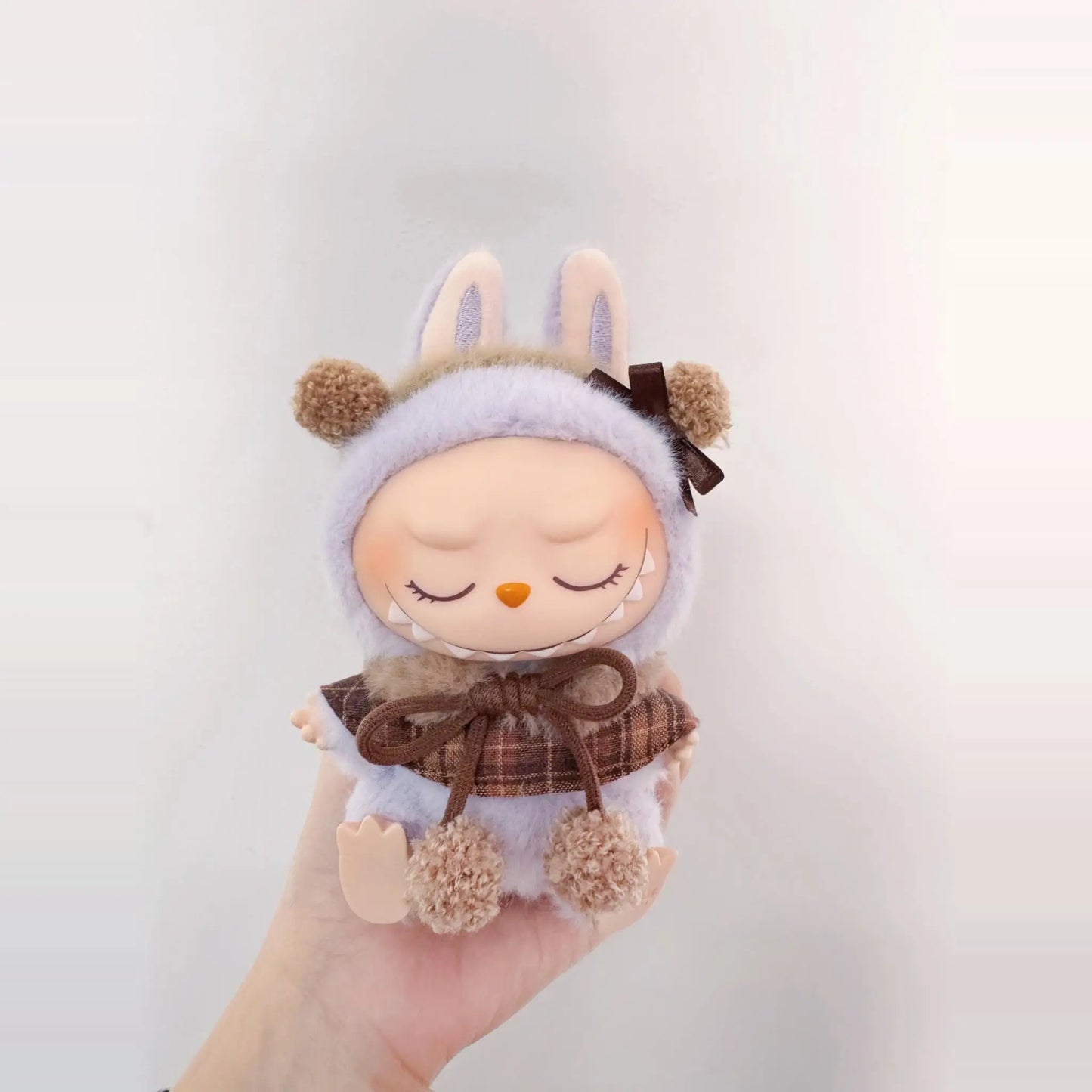 17cm labubu clothes outfit Plush doll clothes Macaron Cute Clothing DIY Kid Gift Dog Clothes Hair accessories v1 v2 clothes