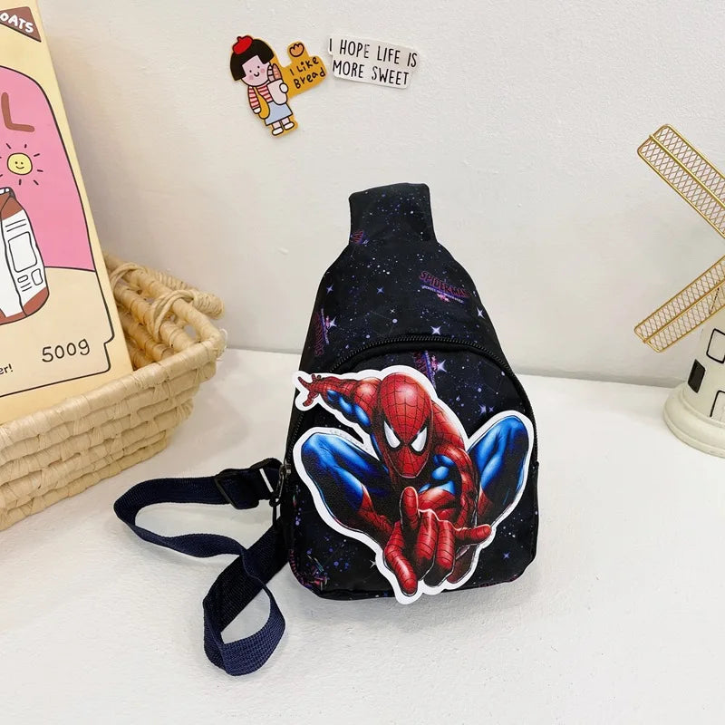Marvel SpiderMan Crossbody Bag SpiderMan Children's Chest Pack Coin Purse Anime SpiderMan Shoulder Bags Messenger Bag Kids Gifts