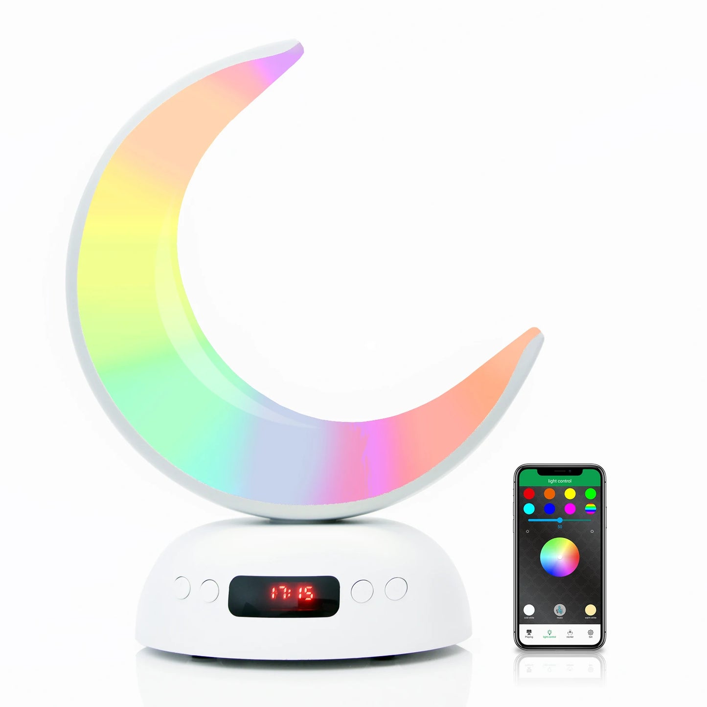 Night Light Lamp Clock Quran Azan Muslim Koran Bright Bluetooth Speaker Portable Holy Sound Box Music Wireless Caixa De Som Mp3