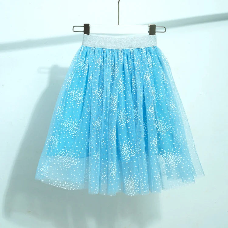 Lawadka Kids Skirts For Girls Glitter Dance Ballet Tutu Kids Clothing Cotton Lace Fashion Sequin Skirts Party Clothes 3-12Years