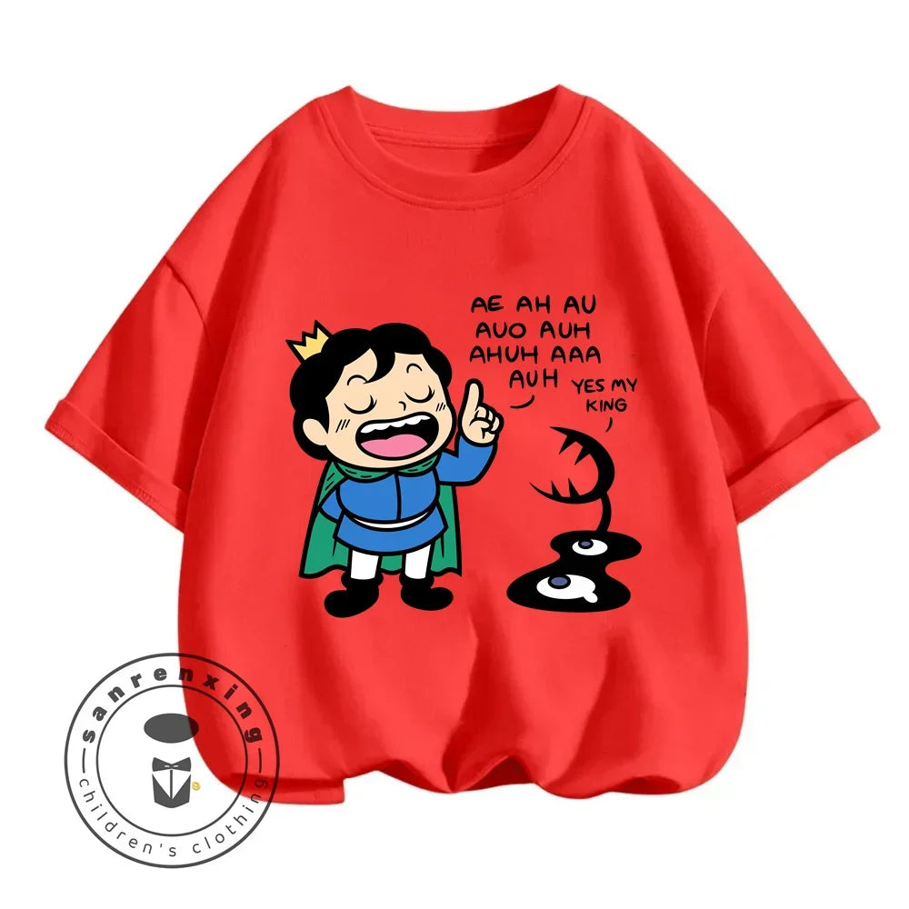 Children's T-shirt Bojji Print Short Sleeve Cartoon Children's Top Summer Clothing