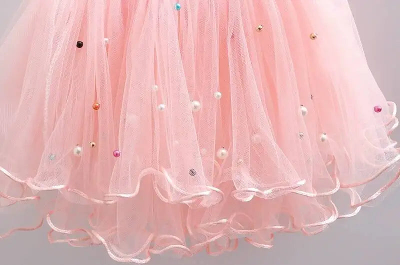 Dresses For Girl Summer Fashion Wear Outfit Kids cute Stitch T-Shirt Party Baby Costumes For Children Tulle Tutu Skirt Clothing