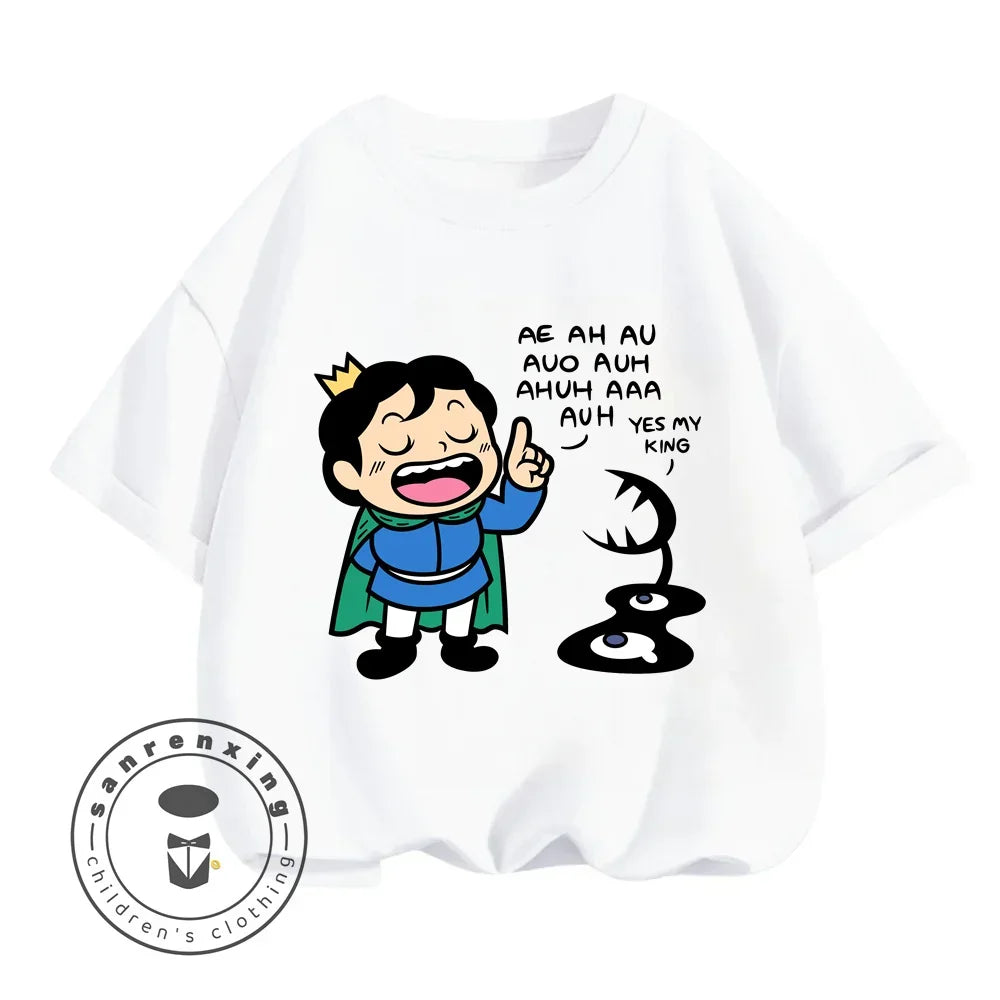 Children's T-shirt Bojji Print Short Sleeve Cartoon Children's Top Summer Clothing