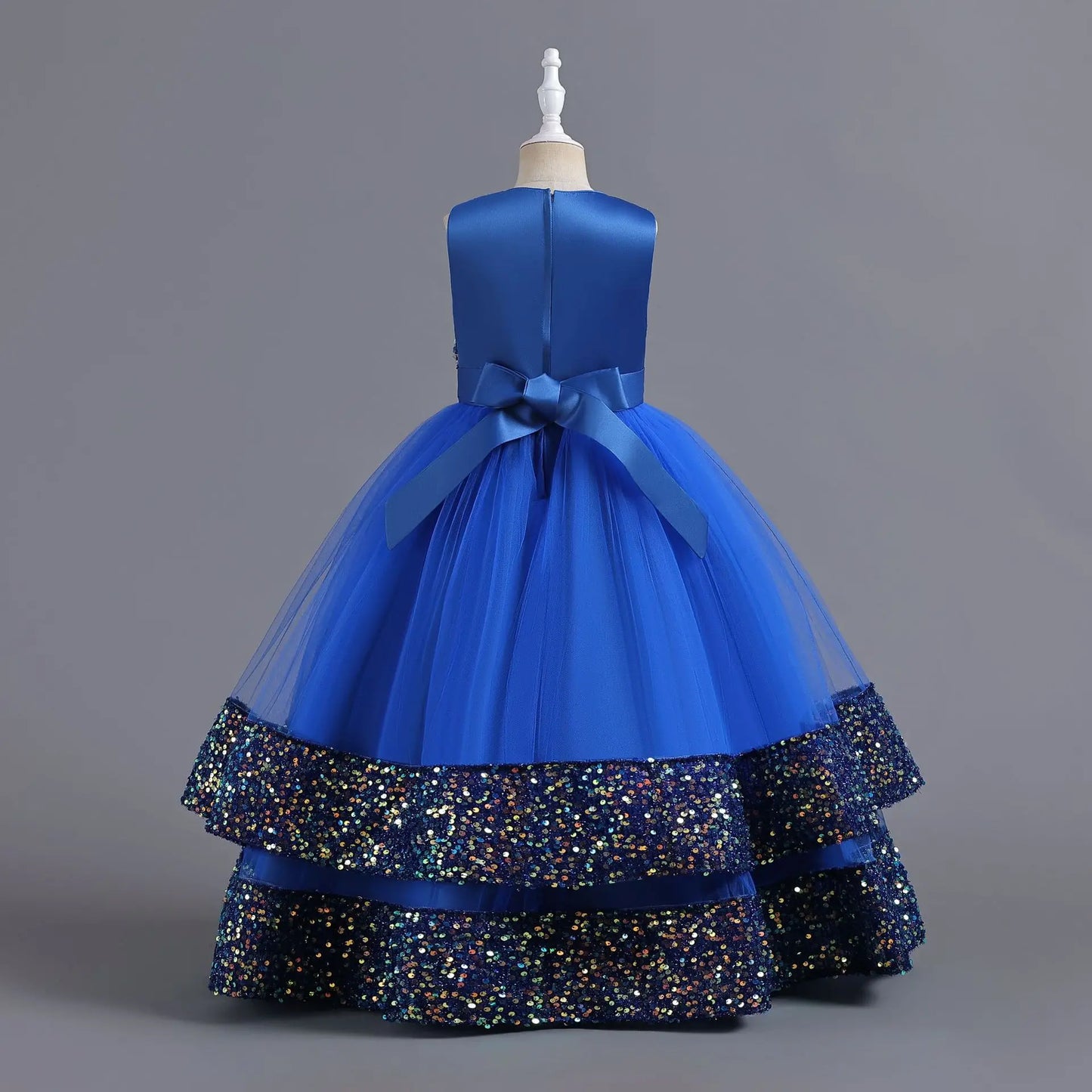 children's gauze lace birthday party dinner ball big butterfly dress New Christmas Party Princess long dress children's dress