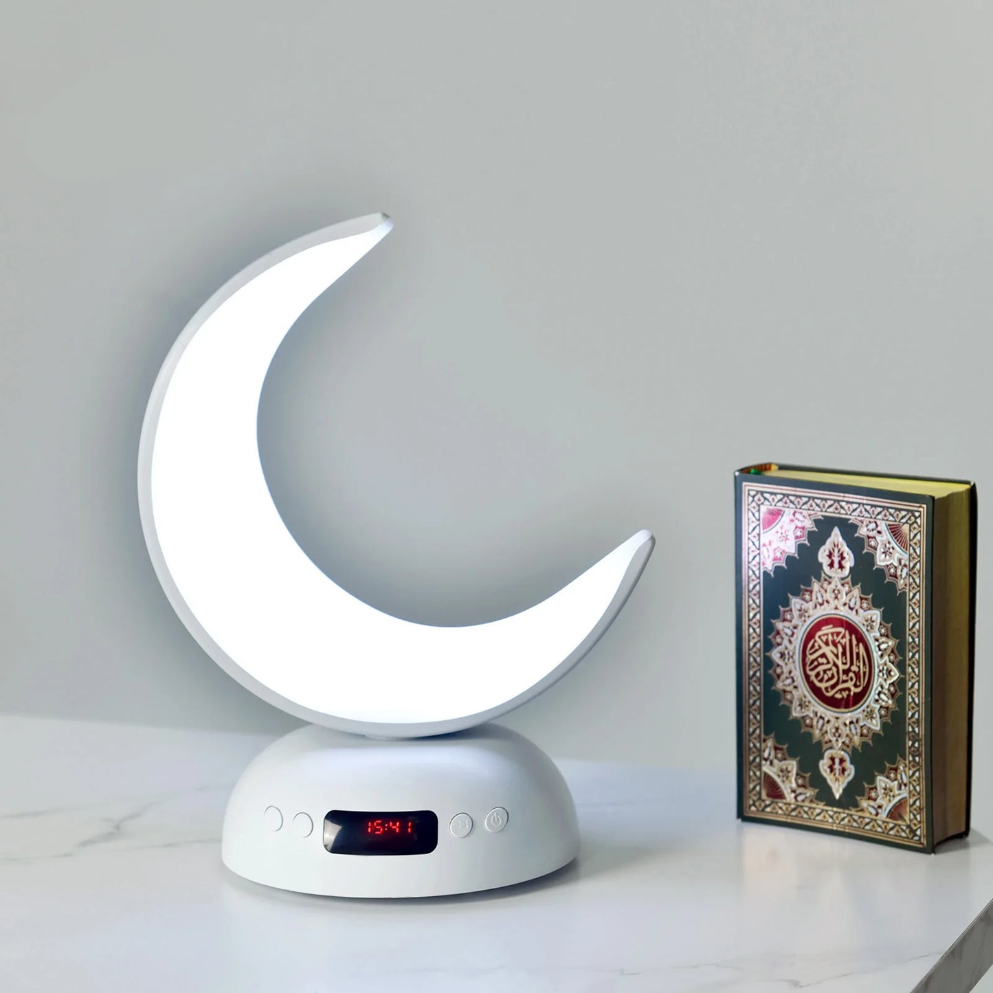 Night Light Lamp Clock Quran Azan Muslim Koran Bright Bluetooth Speaker Portable Holy Sound Box Music Wireless Caixa De Som Mp3