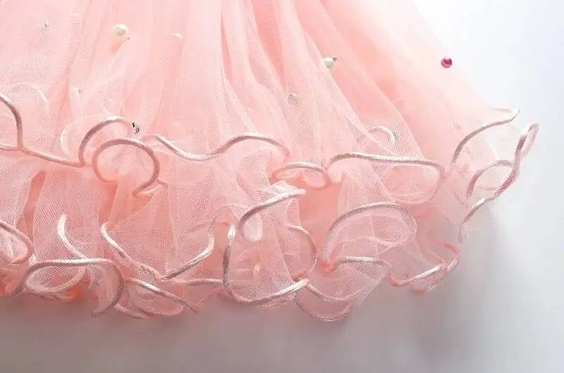 Dresses For Girl Summer Fashion Wear Outfit Kids cute Stitch T-Shirt Party Baby Costumes For Children Tulle Tutu Skirt Clothing