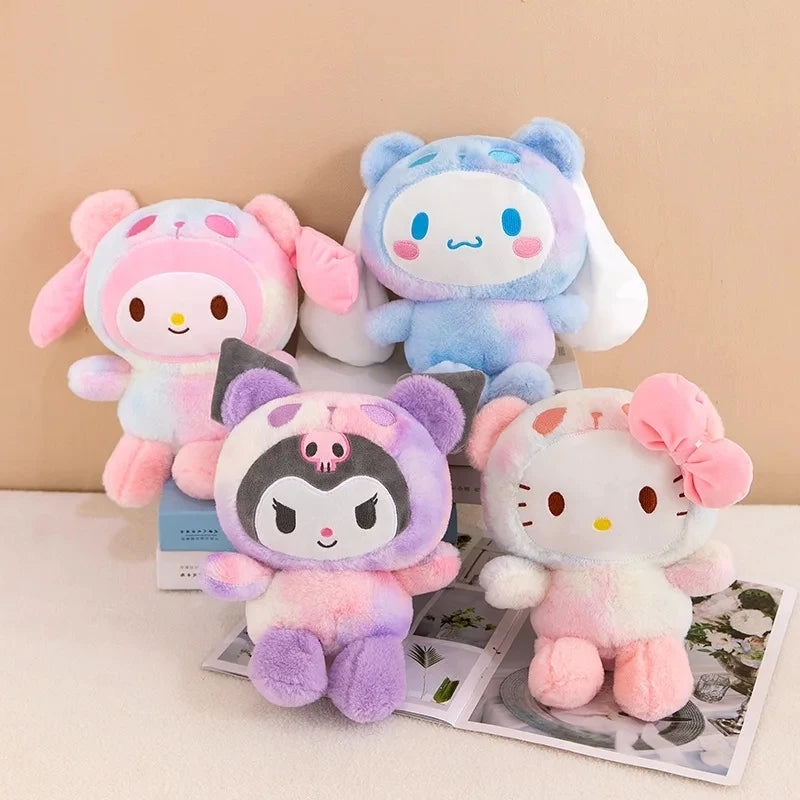 Sanrio 25Cm Anime Kuromid Toys Kawaii Mymelody Cinnamorol Plush Soft Stuffed Animals Doll Plushie Pillow Xmas Gift Decor