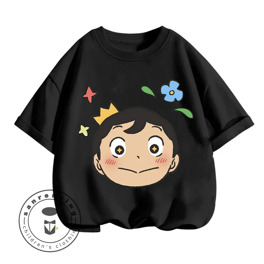 Children's T-shirt Bojji Print Short Sleeve Cartoon Children's Top Summer Clothing