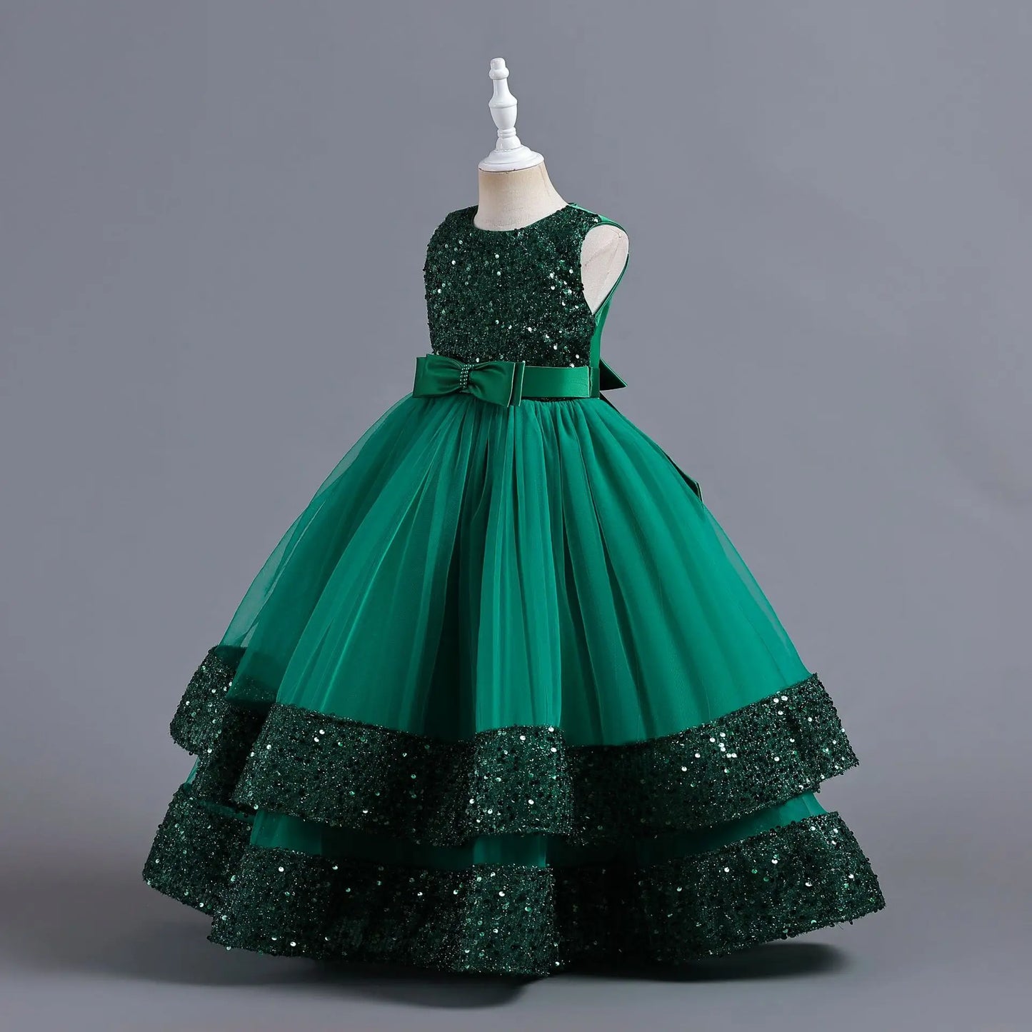 children's gauze lace birthday party dinner ball big butterfly dress New Christmas Party Princess long dress children's dress