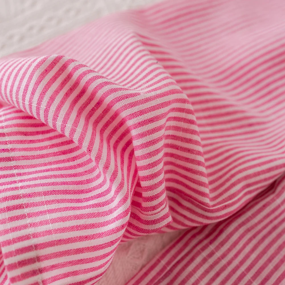 Humor Bear Summer Girls' Suits Pink vertical stripe Bow Sleeveless Vest Top+Pants Two-piece Set Sweet Kids' Clothing Sets
