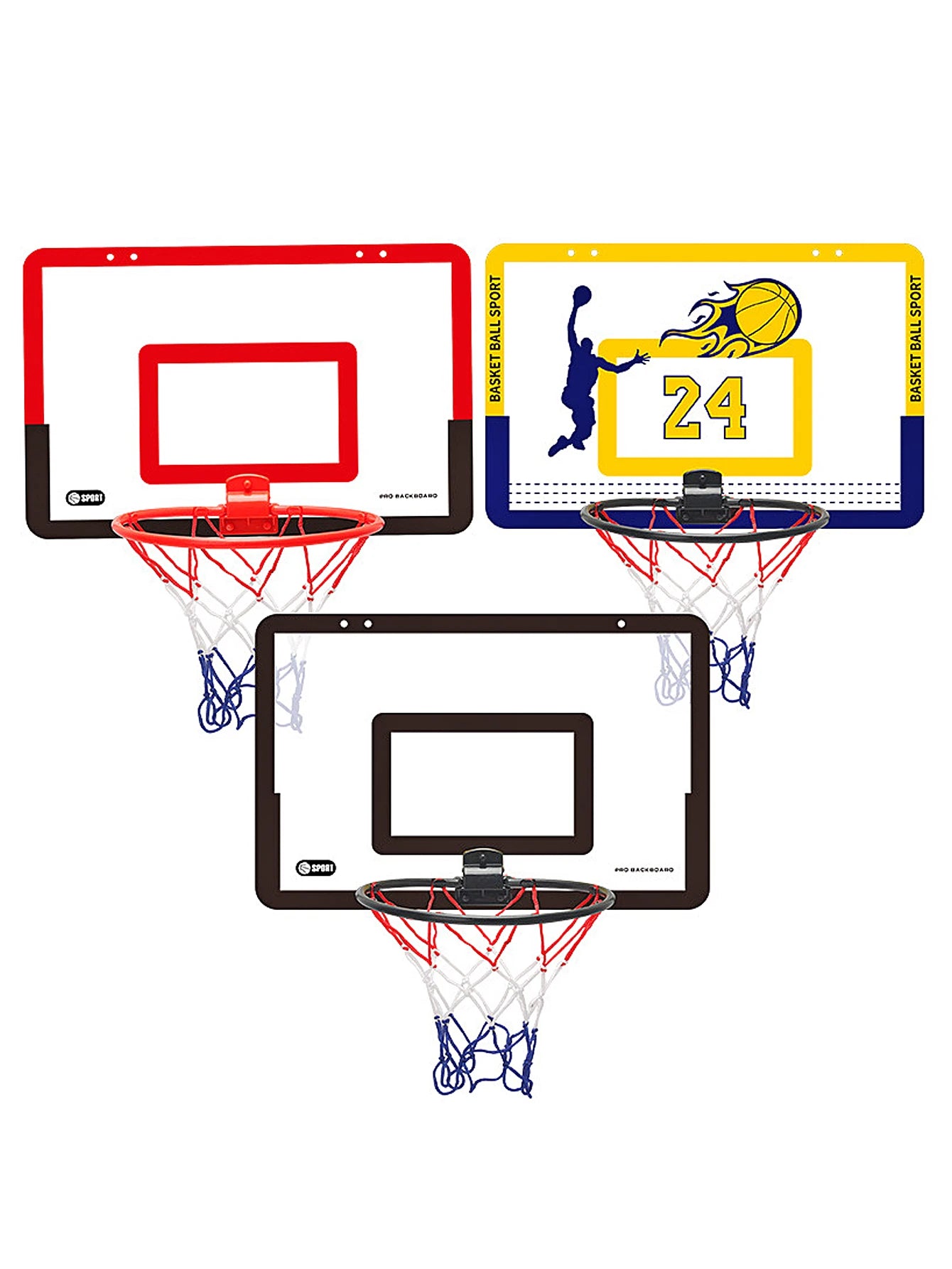 Children's wall mounted silent non porous foldable basketball stand indoor and outdoor activity basketball stand with basketball