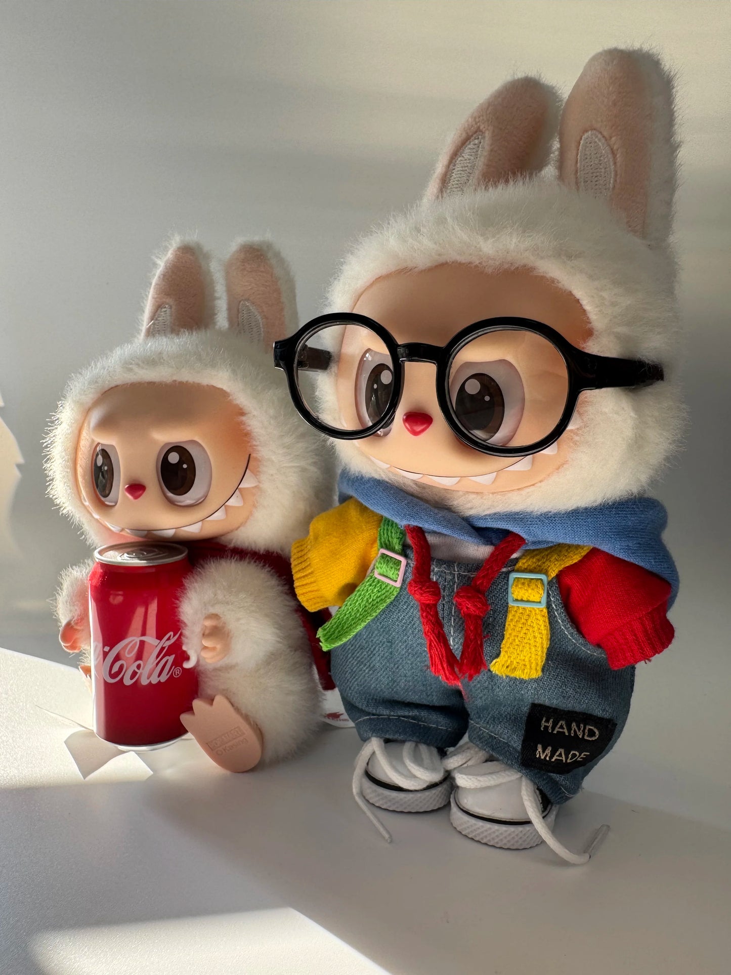 17cm labubu clothes outfit Plush doll clothes Macaron Cute Clothing DIY Kid Gift Dog Clothes Hair accessories v1 v2 clothes
